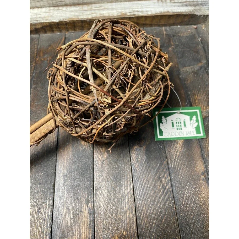 Garden Isle Decorative Twig Sphere Wand Natural Rustic Home Decor